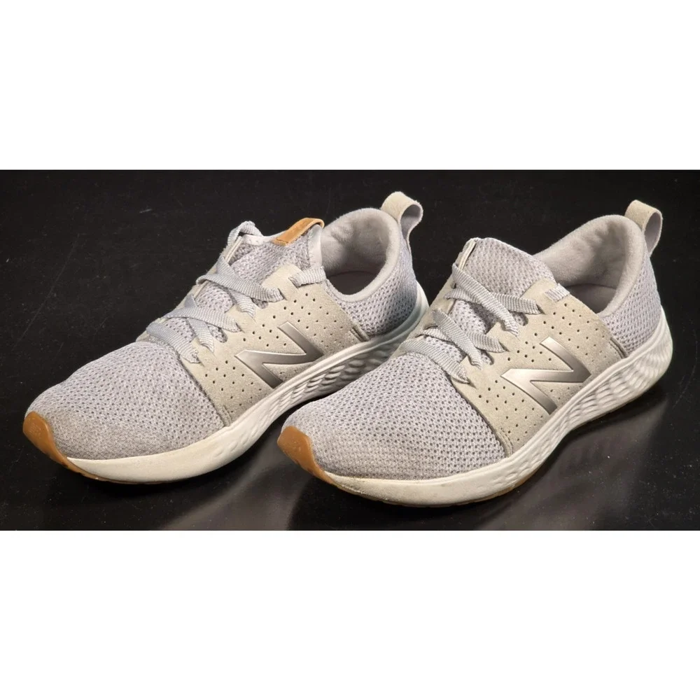 New Balance Women's Fresh Foam Sport Low-Top Grey Running Shoes Size 8 WSPTLG1